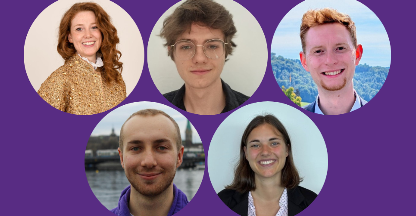 Portraits des neuen Boards von Volt Schweiz für 2026 bis 2028